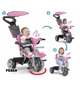 Triciclo Baby Plus Music Pink