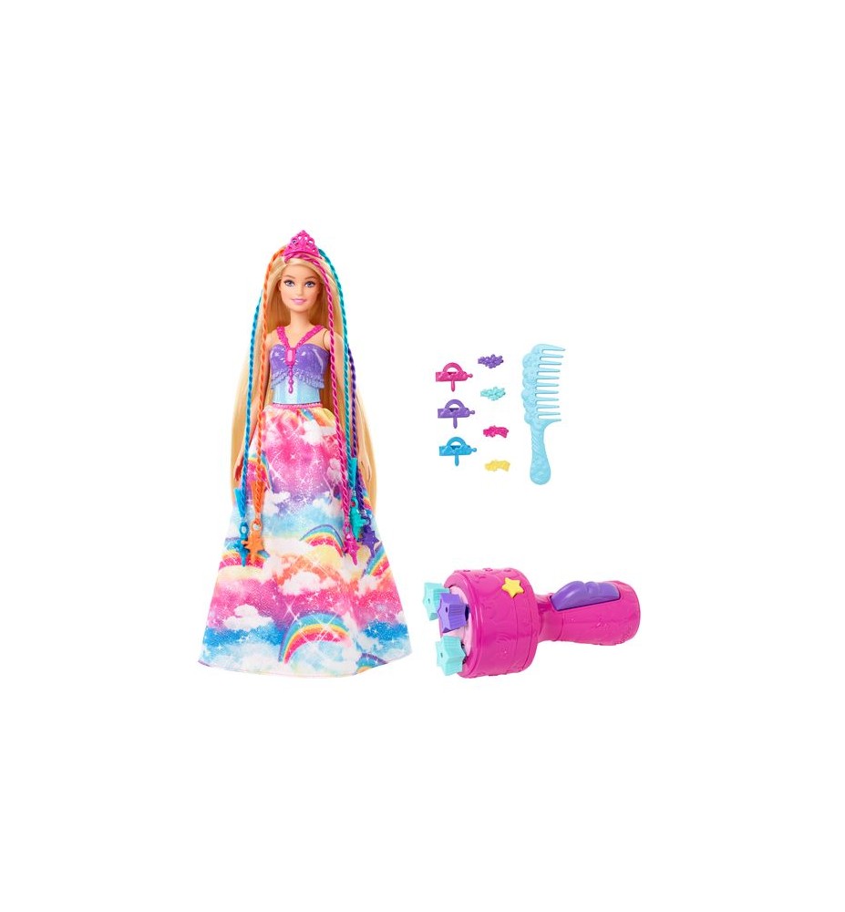 Barbie Dreamtopia Princesa Trenzas De Colores