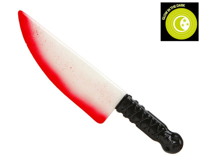 CUCHILLO HALLOWEEN 43X10 CM BRILLA EN LA OSCURIDAD