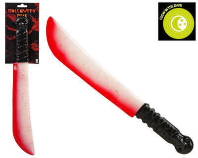 CUCHILLO HALLOWEEN 45X10 CM BRILLA EN LA OSCURIDAD
