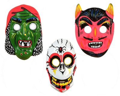 CARETA HALLOWEEN 20X16 CM PVC 3 ST.