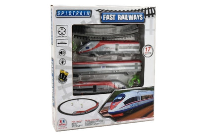 TRAIN B/O 17pcs 1:87 W/TRACKS/L/S