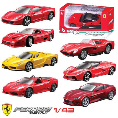 BBURAGO FERRARI SURTIDO  R&P - 1:43 (UNIDAD)