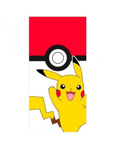 TOALLA PLAYA ALGODON NIÑO POKEMON . MEDIDAS 70 X 140 CM
