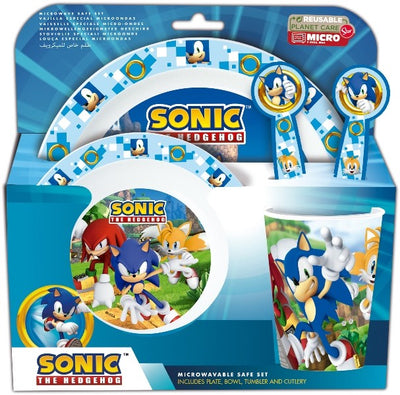 STOR SET MICRO KIDS 5 PCS (PLATO, CUENCO, VASO 260 ML Y CUBIERTOS) SONIC