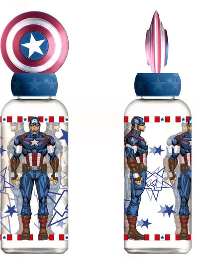STOR BOTELLA ECOZEN FIGURITA 3D 560 ML AVENGERS INVINCIBLE FORCE CAPITAN AMERICA