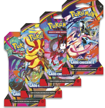 Sobres Pokemon expansión Sleeved Booster mayo 2026. Incluye 10 cartas JCC, una carta de energia básica, una carta con código par