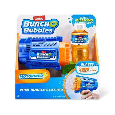 Pistola pompas BunchO Mini Bubble Blaster, incluye botella liquido Serie 1 20X20X7'5cm