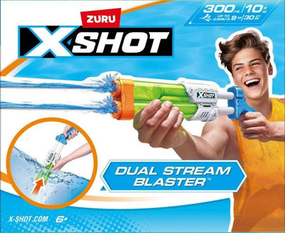 Pistola de agua X-Shot Small Quad Stream Blaster con dos cañones 13'2x40'2x5'3cm - Modelos surtidos