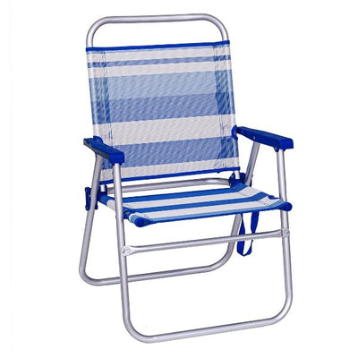 SILLA FIJA PLAYA ALU/TEXT SAILOR 57 X 50 X 88 CM