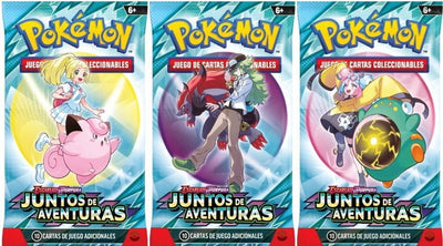 Sobres Expansion Boosters Pokemon Juntos de Aventuras