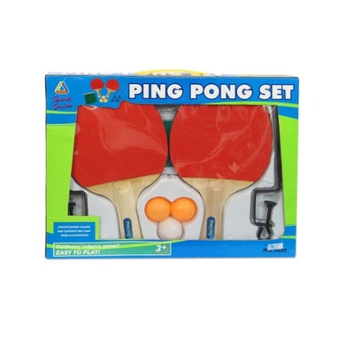 Palas Ping Pong con 2 palas y 3 pelotas en caja