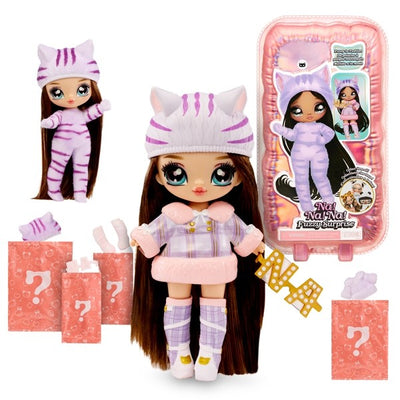 Na! Na! Na! Muñeca Fuzzy Surprise - Tabby Cat Girl