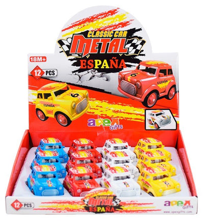 COCHE ESPAÑA METAL INERCIA SURT 9CM (UNIDAD)