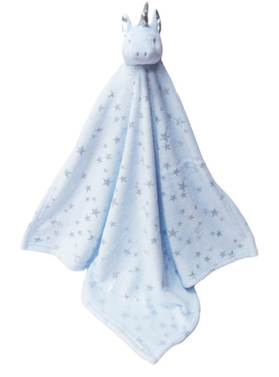 MANTA UNICORNIO AZUL 70X70CM