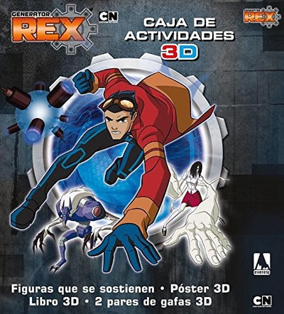 GENERATOR REX. CAJA ACTIVIDADES, FIGURAS, POSTER, LIBRO 3D