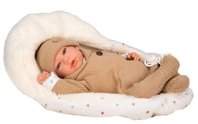 ROBORN ARIAS 40CMS OLONA BEIGE CON SACO DE DORMIR