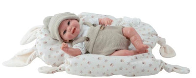 REBORN ARIAS 35MS MATEO BEIGE CON COJIN