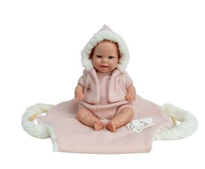 REBORN ARIAS 35CMS MABEL ROSA CON SACO