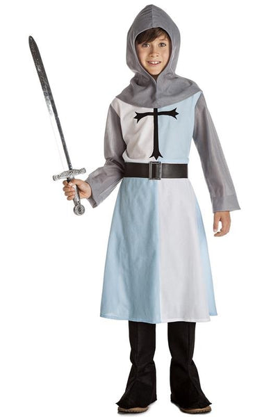 DISFRAZ CABALLERO MEDIEVAL AZUL 7-9