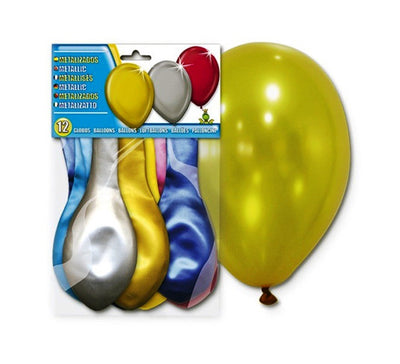BOLSA 8 GLOBOS METALIZADOS