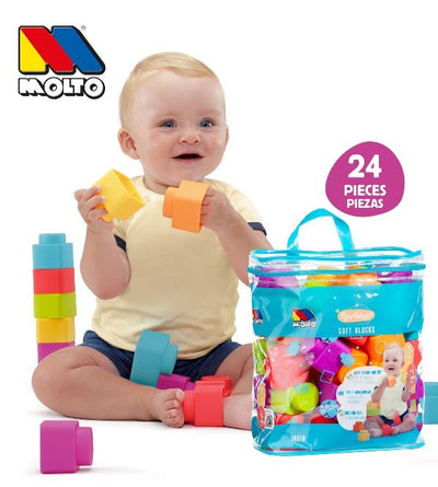 Molto blocks blandos 24 pcs