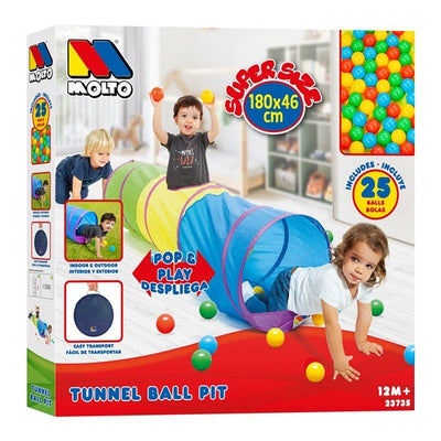 TUNEL DE BOLAS, CON 25 BOLAS