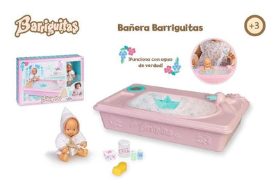 Barriguitas. Bañera con figura de bebé