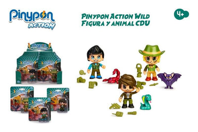 Pinypon Action. Wild. Figura y animal.(UNIDAD)