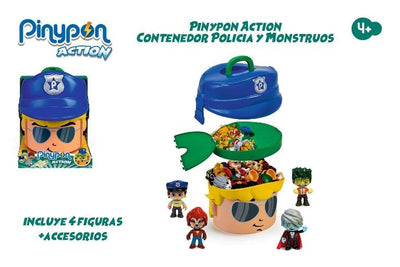 Pinypon Action. Contenedor Policía y Monstruos.