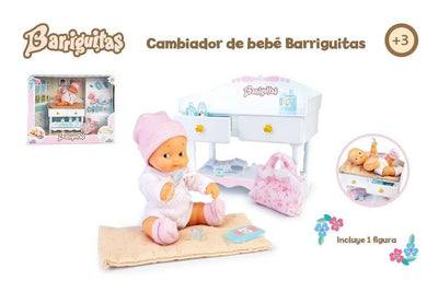 Barriguitas. Cambiador de  bebe con figura