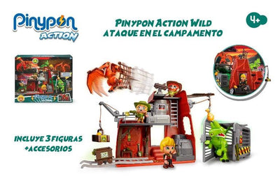 Pinypon Action. Wild. Dinos atacan al Campamento.
