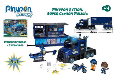 Pinypon Action Súper Camión de Policia