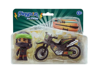 Pinypon Action. Ninja con Moto