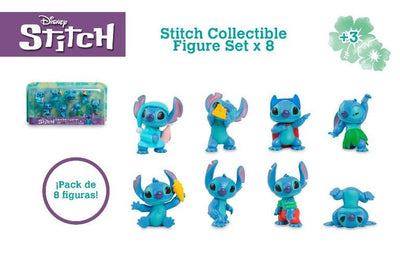 Stitch - Collectible Figure Set x 8