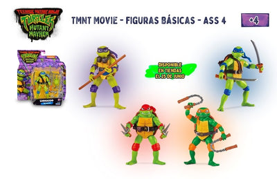TMNT Movie - Figuras Básicas Surtidas (UNIDAD)