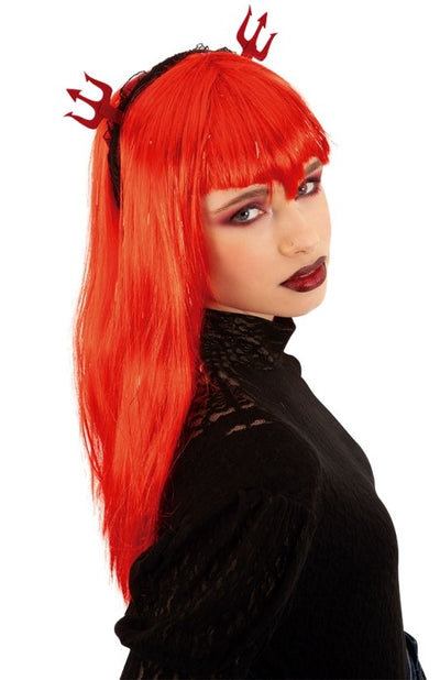 DIADEMA TRIDENTES ROJOS FIELTRO