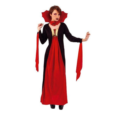 DISFRAZ VAMPIRESA GÓTICA ROJA AD