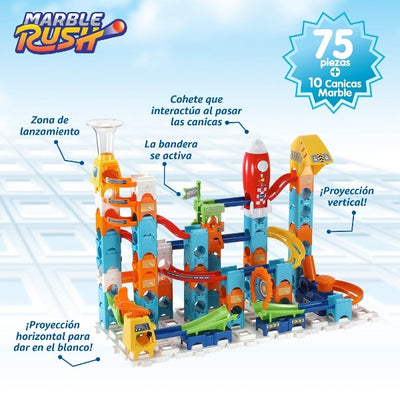 Marble Rush Circuito de Canicas interactivo Rocket set M100