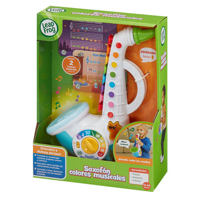 Instrumento infantil Saxofón colores musicales