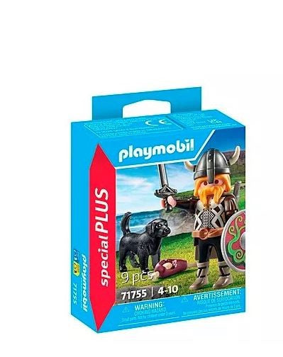 Playmobil Vikingo con perro guardián
