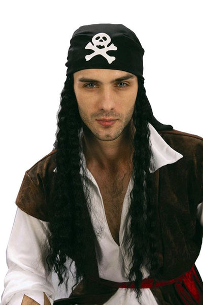 PELUCA PIRATA HOMBRE C/GORRO