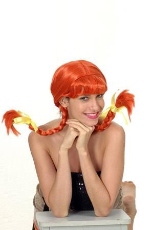 PELUCA TRENZAS NARANJA