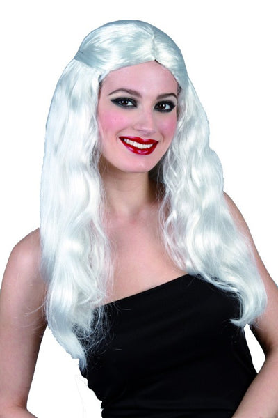 PELUCA PELO LARGO BLANCO