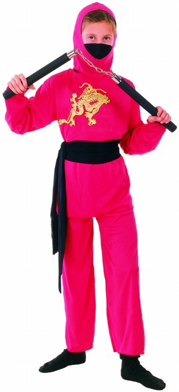 DISFRAZ NINJA ROJO NIÑO T-S
