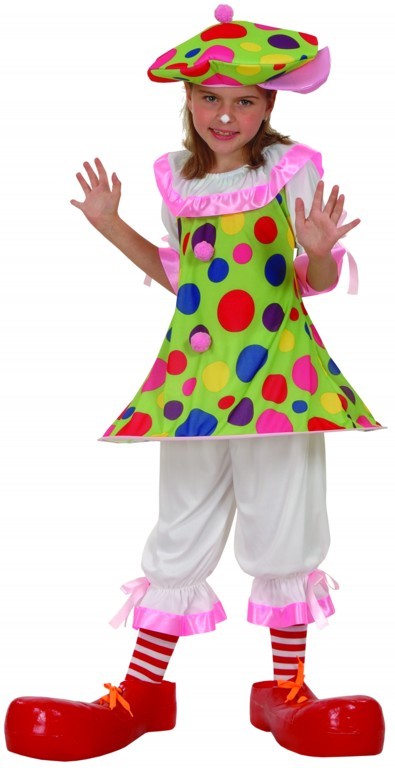 DISFRAZ PAYASO NIÑA T-M