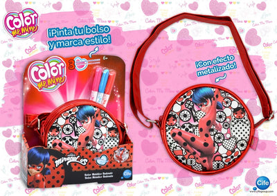 CMM BOLSO REDONDO METALLIC LADY BUG