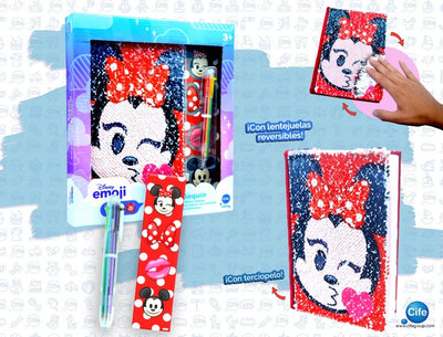 Diario sequin Disney e-moji