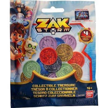PACK 4 MONEDAS ZAK STORM