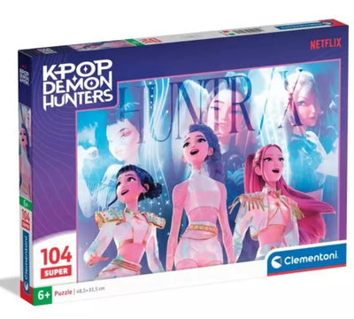 PUZZLE 104 PIEZAS SUPER KPOP DEMON HUNTERS